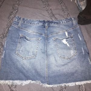 Mini jean skirt